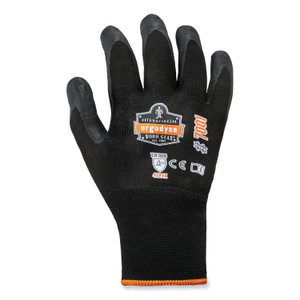 Ergodyne ProFlex 7001 Abrasion-Resistant Nitrile-Coated Gloves - DSX - 0.75" Thickness x 8.25" Glove Length - Nitrile Coating - Small Size - Black - EGO17852 Product Image 