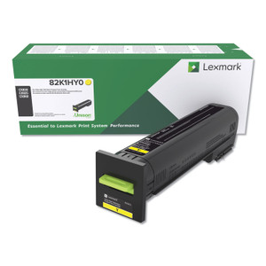 Lexmark 82K1HY0 Return Program High-Yield Toner, 17,000 Page-Yield, Yellow View Product Image