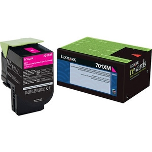 Lexmark Unison 701XM Original Extra High Yield Laser Toner Cartridge - Magenta - 1 Each Product Image 