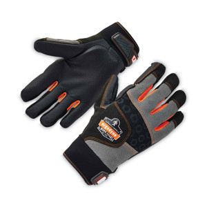 Ergodyne ProFlex 9002 Certified Full-Finger Anti-Vibration Gloves - 2" Thickness x 14.25" Glove Length - XXL Size - Black - EGO17706 Product Image 