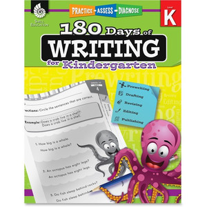 Shell Education Grade K 180 Days of Writing Book Printed Book - 216 Pages - Shell Educational Publishing Publication - SHL51523 Product Image 