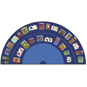 Carpets for Kids Premium Reading/The Book Semi-Circle Rug - Area Rug - 13.33 ft Length x 80" Width - CPT2634 Product Image 