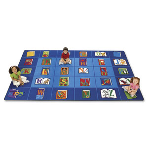 Carpets for Kids Premium Reading Book Rectangle Seating Rug - Area Rug - 12 ft Length x 90" Width - CPT2607 Product Image 