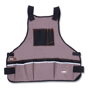 Ergodyne Arsenal 5700 Heavy-Duty Tool Apron - Gray - Canvas, Cotton - EGO13690 Product Image 