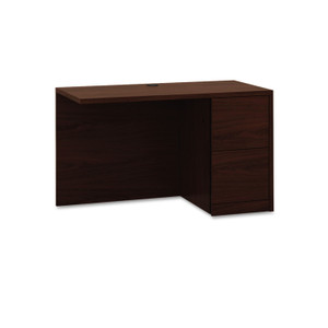 HON 10500 Series L Workstation Return, Full-Height Right Ped, 48w x 24d x 29.5h, Mahogany View Product Image
