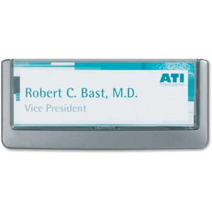 DURABLE CLICK SIGN 149x52.5 mm - 5.9" Width x 2.1" Height x 0.6" Depth - Rectangular Shape - Door-mountable, Surface-mountable, Wall Mountable - Indoor - DBL486037 Product Image 