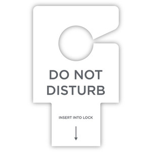 RDI Electric Lock Do-Not-Disturb Sign - Print/Message "Do Not Disturb" - (CFPDNDELGEN100) Product Image 