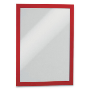 Durable DURAFRAME Sign Holder, 8.5 x 11, Red Frame, 2/Pack Product Image 