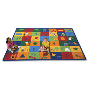 Carpets for Kids Premium Learning Blocks Rectangle Rug - 11.67 ft Length x 100" Width - CPT7012 Product Image 