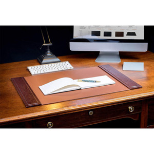 Dacasso Crocodile Embossed Side-Rail Desk Pad - Rectangular - 22.5" Width x 17.25000" Depth - DACP2002 Product Image 