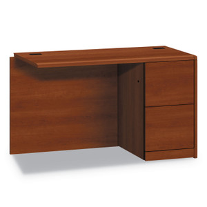 HON 10700 Series Full Right Pedestal Return, 48w x 24d x 29.5h, Cognac (HON10711RCO) View Product Image