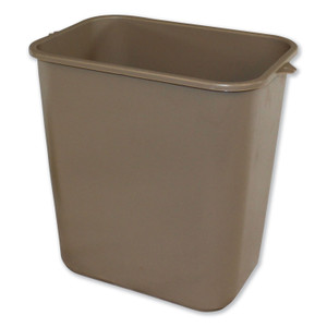 Impact Soft-Sided Wastebasket, 28 qt, Polyethylene, Beige (IMP7702BEI) View Product Image