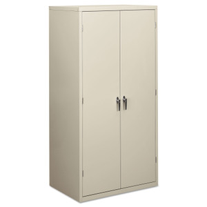 HON Assembled Storage Cabinet, 36w x 24.25d x 71.75h, Light Gray (HONSC2472Q) View Product Image
