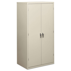 HON Assembled Storage Cabinet, 36w x 24.25d x 71.75h, Light Gray View Product Image