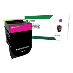 Lexmark 80C0XMG Return Program Extra High-Yield Toner, 4,000 Page-Yield, Magenta, TAA Compliant (LEX80C0XMG) View Product Image