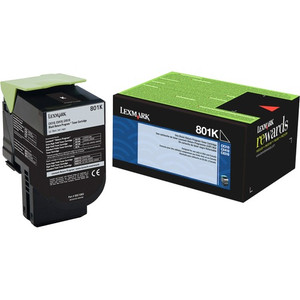 Lexmark Unison 801K Original Standard Yield Laser Toner Cartridge - Black - 1 Each Product Image 