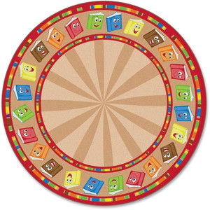 Flagship Carpets Calm Circle Time Books Round Rug - 12 ft Diameter - FCIFE33770A Product Image 