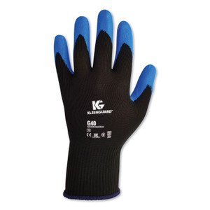 KleenGuard G40 Foam Nitrile Coated Gloves, 240 mm Length, Large/Size 9, Blue, 12 Pairs (KCC40227) View Product Image