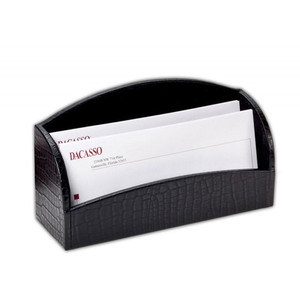 Dacasso Crocodile Embossed Leather Letter Holder - Horizontal - DACA2208 Product Image 