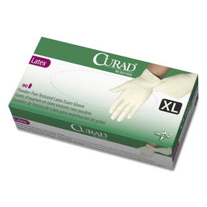 Curad Latex Exam Gloves, Powder-Free, X-Large, 90/Box (MIICUR8107) View Product Image