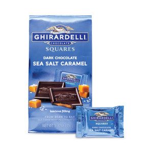 Green Rabbit Ghirardelli Dark Chocolate Sea Salt Caramel Squares - Dark Chocolate Sea Salt Caramel - GRR30001023 Product Image 