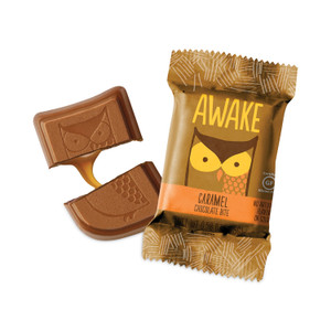 Green Rabbit Awake Caffeinated Caramel/Choco Bites - Caramel, Chocolate - Individually Wrapped, No Artificial Flavor, No Artificial Color, Gluten-free - GRR30700315 Product Image 