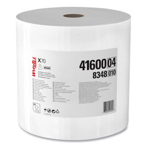 WypAll X70 Cloths, Jumbo Roll, Perf., 12.4 x 12.2, White, 870 Towels/Roll View Product Image