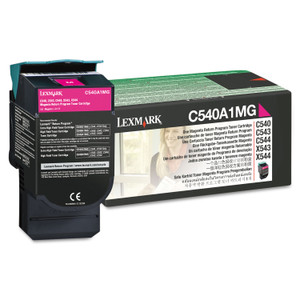 Lexmark C540A1MG Return Program Toner, 1,000 Page-Yield, Magenta (LEXC540A1MG) View Product Image