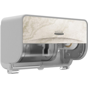 Kimberly-Clark Professional ICON Standard Roll Horizontal Toilet Paper Dispenser - Coreless - 2 x Roll - KCC58742 Product Image 
