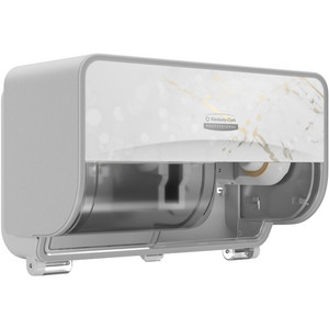 Kimberly-Clark Professional ICON Standard Roll Horizontal Toilet Paper Dispenser - Coreless - 2 x Roll - KCC58732 Product Image 