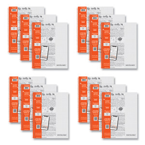 Roaring Spring Wirebound Graph Notebook - 70 Sheets - 140 Pages - Printed - Spiral Bound - Both Side Ruling Surface - 20 lb Basis Weight - ROA17001CS Product Image 