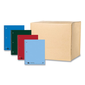 Roaring Spring College Ruled 2 Subject Spiral Notebook - 100 Sheets - 200 Pages - Printed - Spiral Bound - Both Side Ruling Surface - Red Margin - ROA11085CS Product Image 