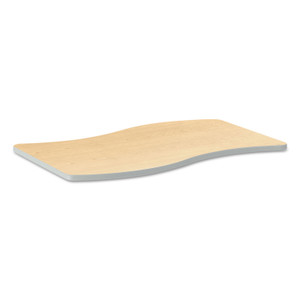 HON Build Ribbon Shape Table Top, 54w x 30d, Natural Maple View Product Image