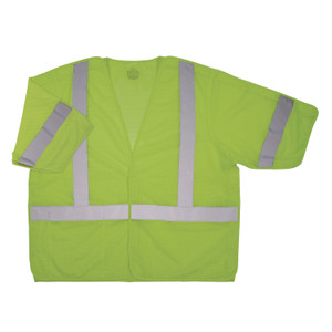 Ergodyne GloWear 8315BA Mesh Hi-Vis Safety Vests - Recommended for: Construction, Transportation - Small/Medium - Hook & Loop Closure - EGO23053 Product Image 