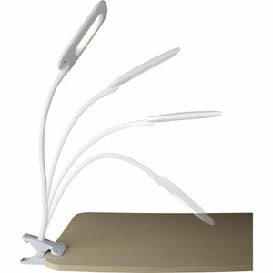 OttLite Flexible Soft Touch LED Clip Lamp - LED Bulb - Built-in Clip, Adjustable Neck, Flexible, Flexible Neck, ClearSun LED, Glare-free Light, Adjustable Brightness, Touch-activated, Adjustable Height - Desk Mountable - OTTCSR7500CSHPR Product Image 