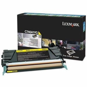 Lexmark Original Standard Yield Laser Toner Cartridge - Yellow - 1 Each - (LEXC746A1YG) Product Image 