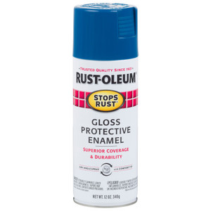 Rust-Oleum Industrial Stops Rust Protective Enamel Spray Paint  12 Oz Aerosol Can  Royal Blue  Gloss Finish (647-7727830) Product Image 