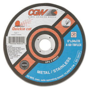5"X.040X7/8" T1 A60-Tb-Flex Quickie C.O. Whl (421-45011) Product Image 