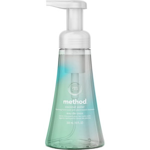 Method Foaming Hand Wash - Coconut Water Scent - 10 fl oz - Pump Bottle Dispenser - Hand - Clear - (MTH01854) Product Image 
