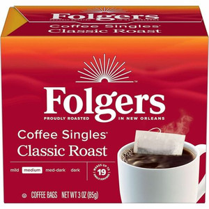 Folgers&reg; Bag, Instant, Packet Singles Medium-Roast Coffee Bags - FOL81121 Product Image 