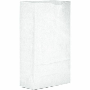 AJM #6 White Paper Grocery Bags - AJMWB06NP5CES Product Image 