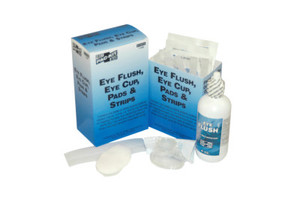 1 Eyewash 4 Oz Sterile Eye Cup 2 Eye Pads Strips (579-7-600) Product Image 
