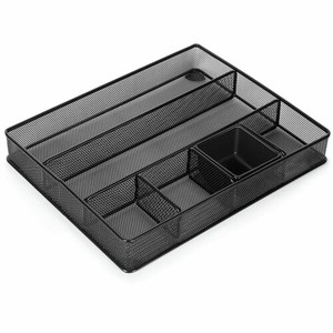 Lorell Multi-Compartment Mesh Drawer Organizer - LLR84136CT Product Image 