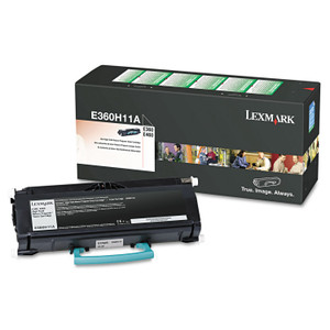 Lexmark E360H11A Return Program High-Yield Toner, 9,000 Page-Yield, Black View Product Image