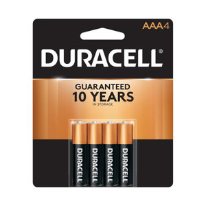 DURACELL - COPPERTOP ALKALINE BATTERIES  AAA  4/PK  - 243-MN2400B4Z (4 EA = 1 CD) Product Image 