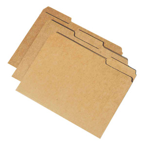 FOLDER FILE PAPERBOARD 1/3 CUT TAB KRAFT LEGAL - 7530002815940 Product Image 