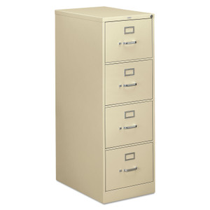 HON 310 Series Vertical File, 4 Legal-Size File Drawers, Putty, 18.25" x 26.5" x 52" (HON314CPL) View Product Image