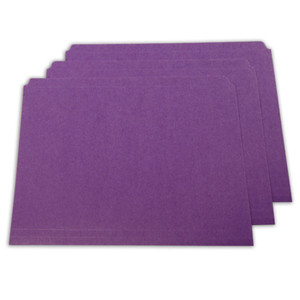 FOLDER FILE STRAIGHT CUT PURPLE LETTER - 7530013649483 Product Image 