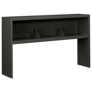 HON 38000 Series Stack On Open Shelf Hutch, 60w x 13.5d x 34.75h, Charcoal View Product Image