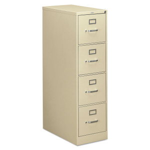 HON 310 Series Vertical File, 4 Letter-Size File Drawers, Putty, 15" x 26.5" x 52" (HON314PL) View Product Image
